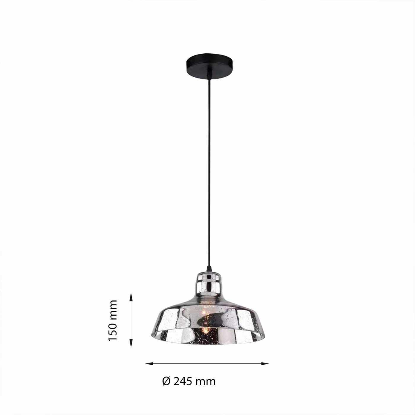 Lámpara Colgante Rio, Negro - VIRTUAL MUEBLES