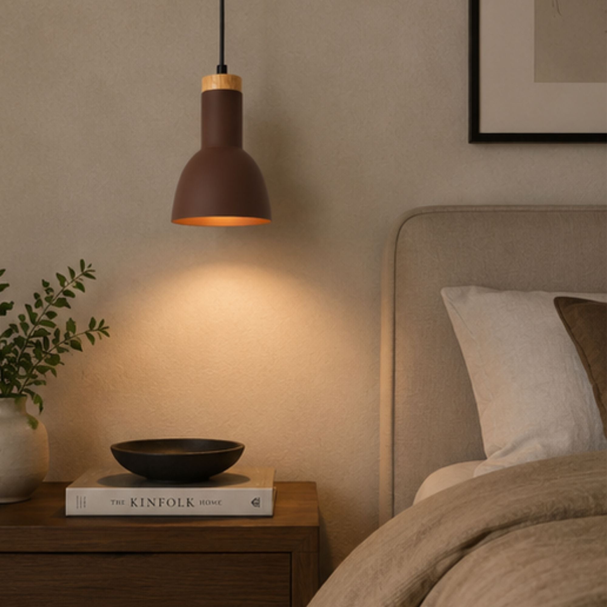Luminaria Decorativa Colgante Ariel, Taupe
