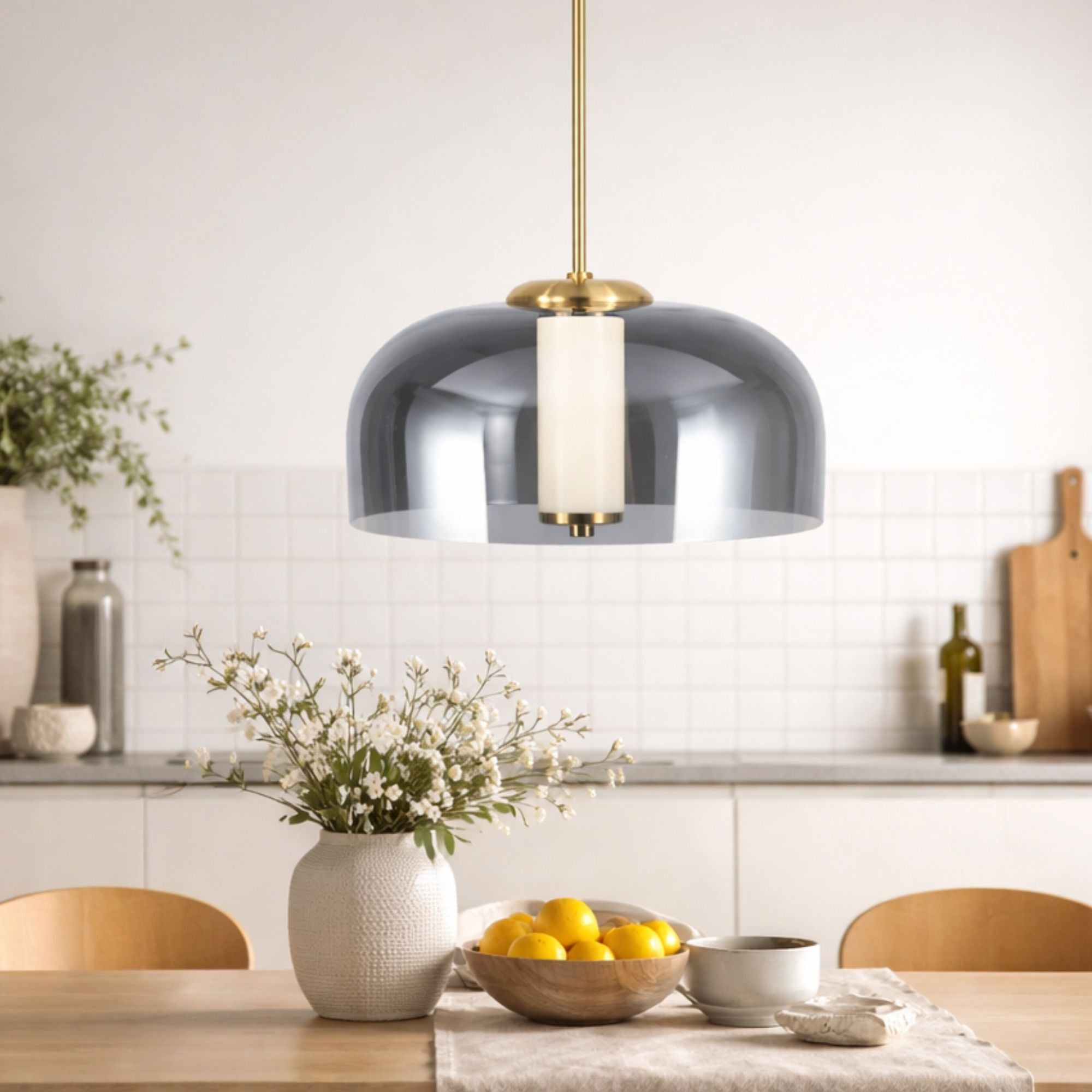 Lampara Led Colgante Teruel, Dorado