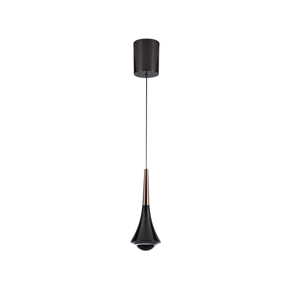 Lampara De Colgante Led Canaria, Negro