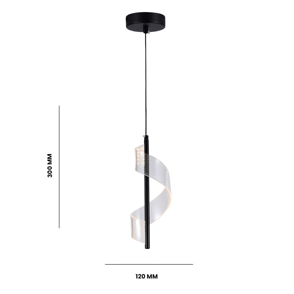Lampara Colgante Led Málaga, Negro