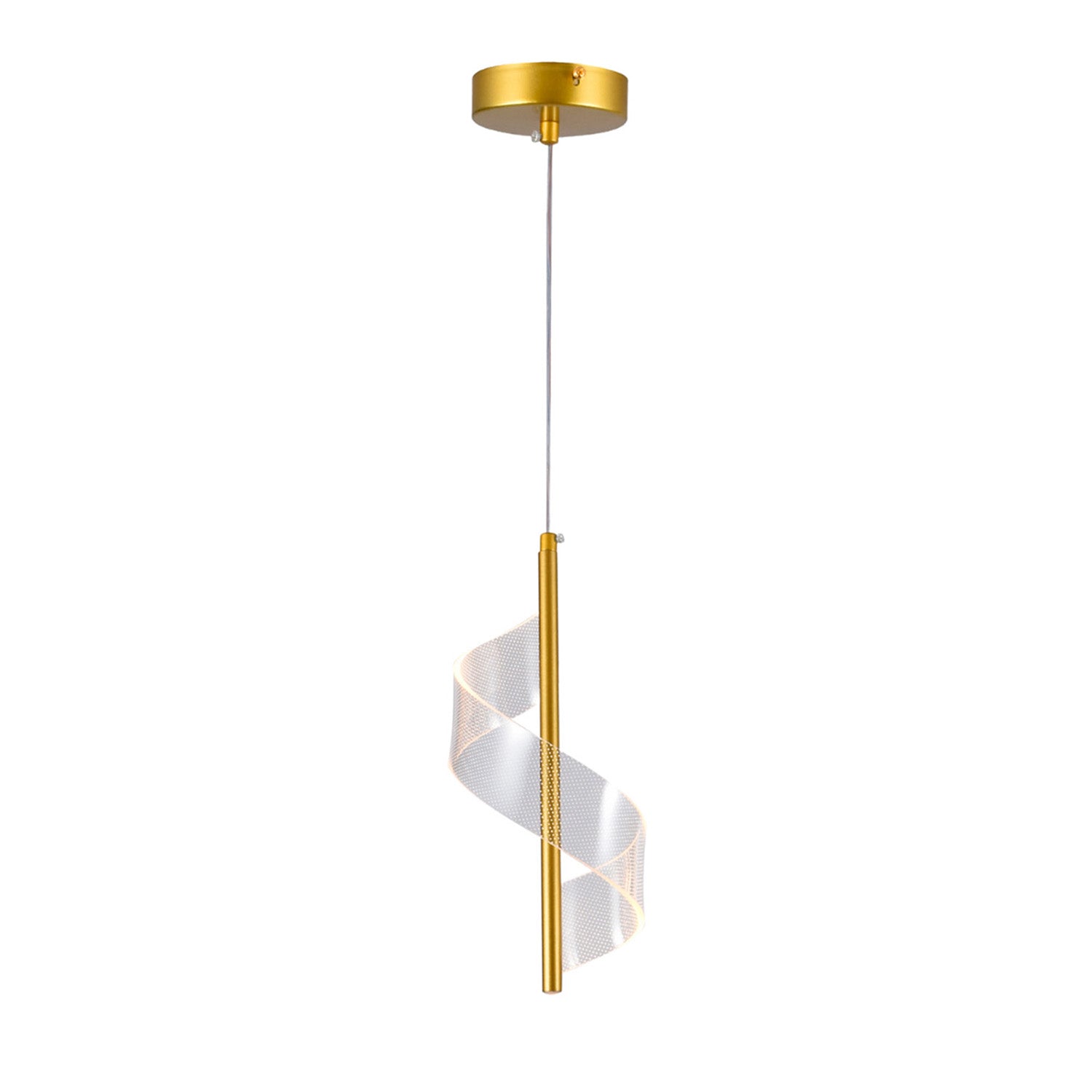 Lampara Colgante Led Málaga Gold, Dorado