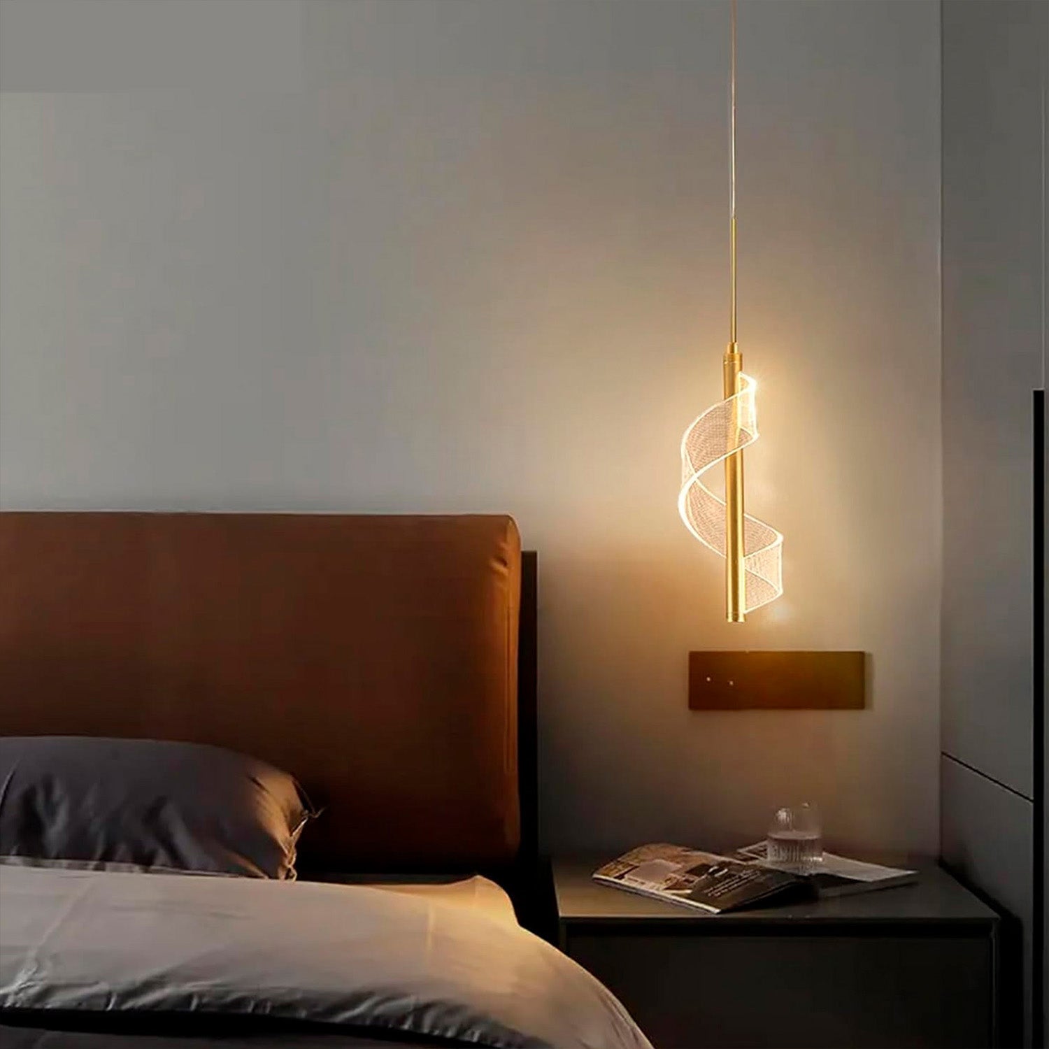 Lampara Colgante Led Málaga Gold, Dorado