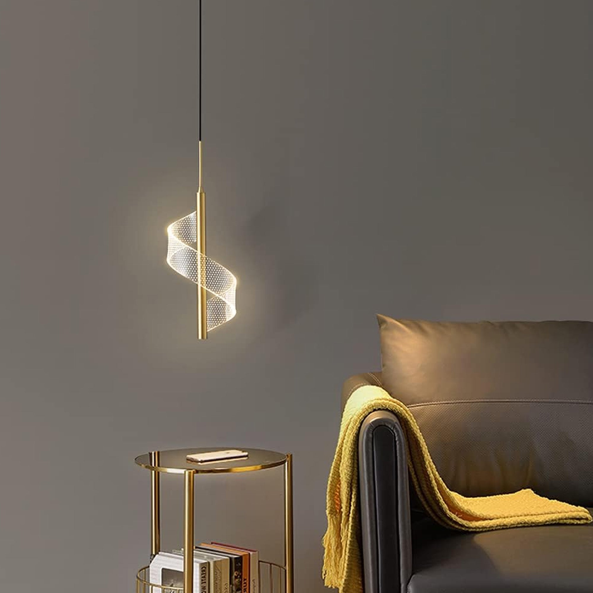 Lampara Colgante Led Málaga Gold, Dorado