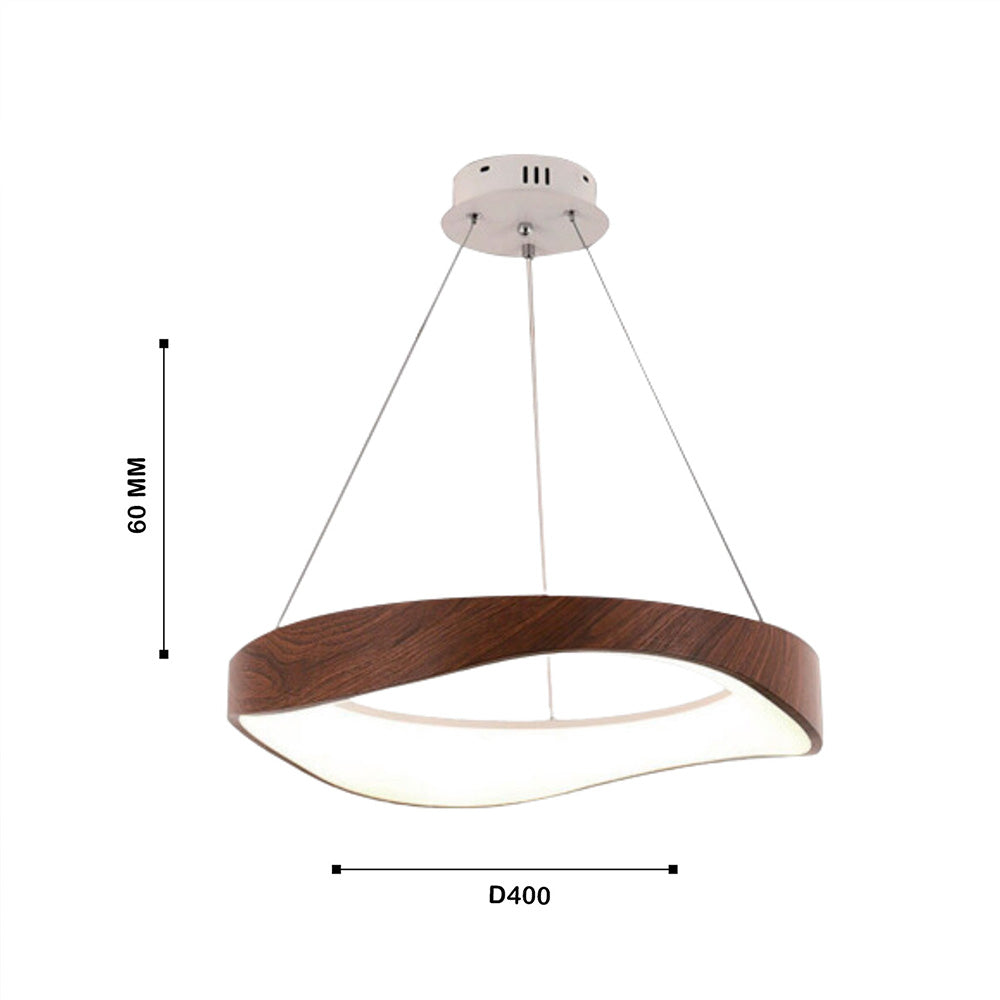 Lámpara Colgante Led Prisma, Cafe