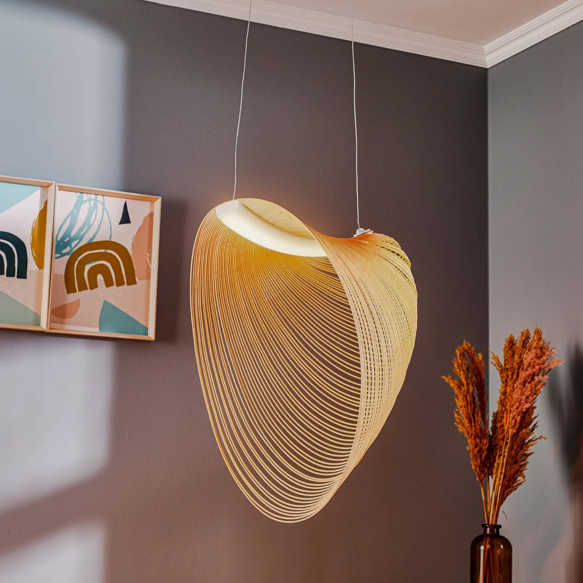 Luminaria Decorativa Led Colgante Amron, Cafe