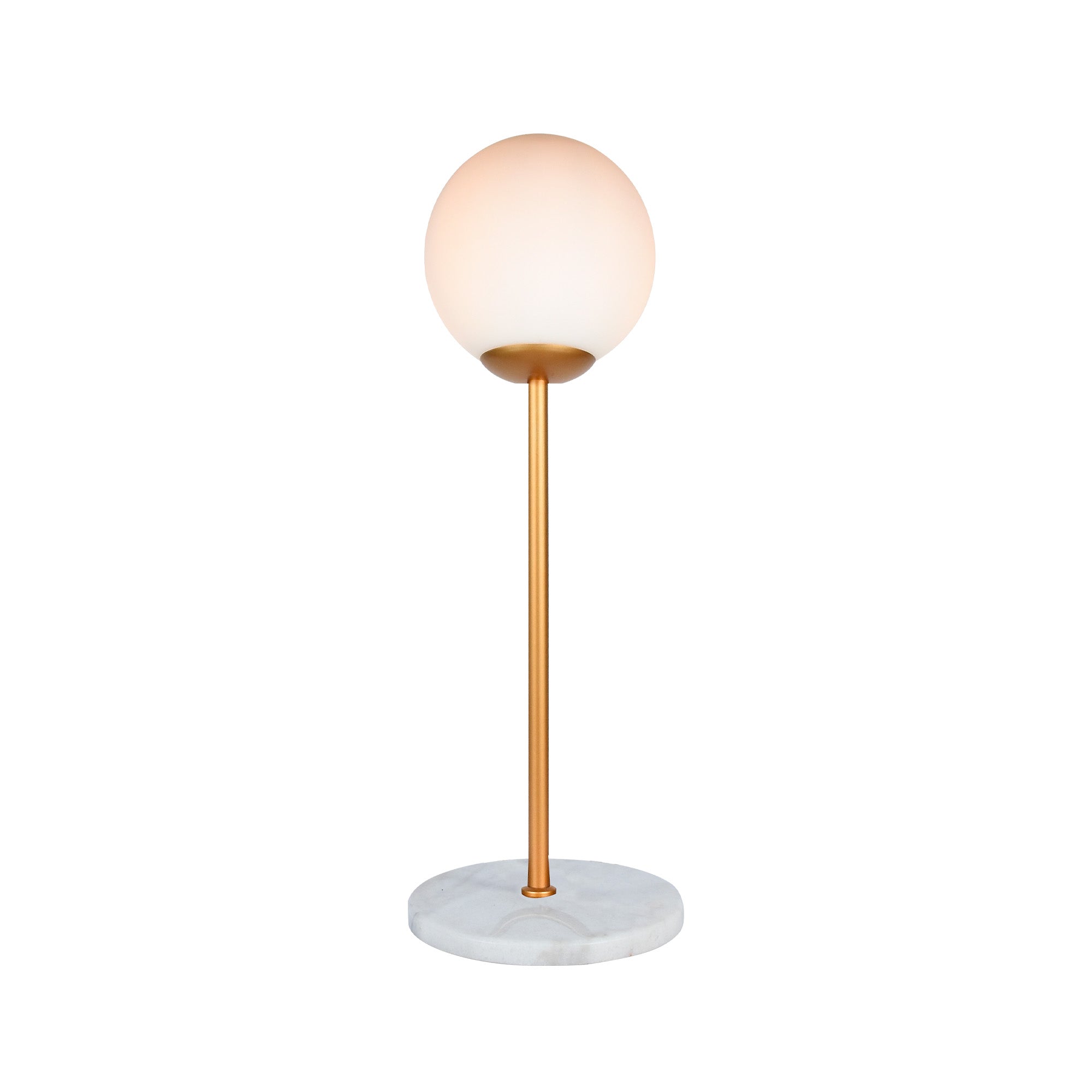 Lámpara de Mesa Francis Mármol, Dorado