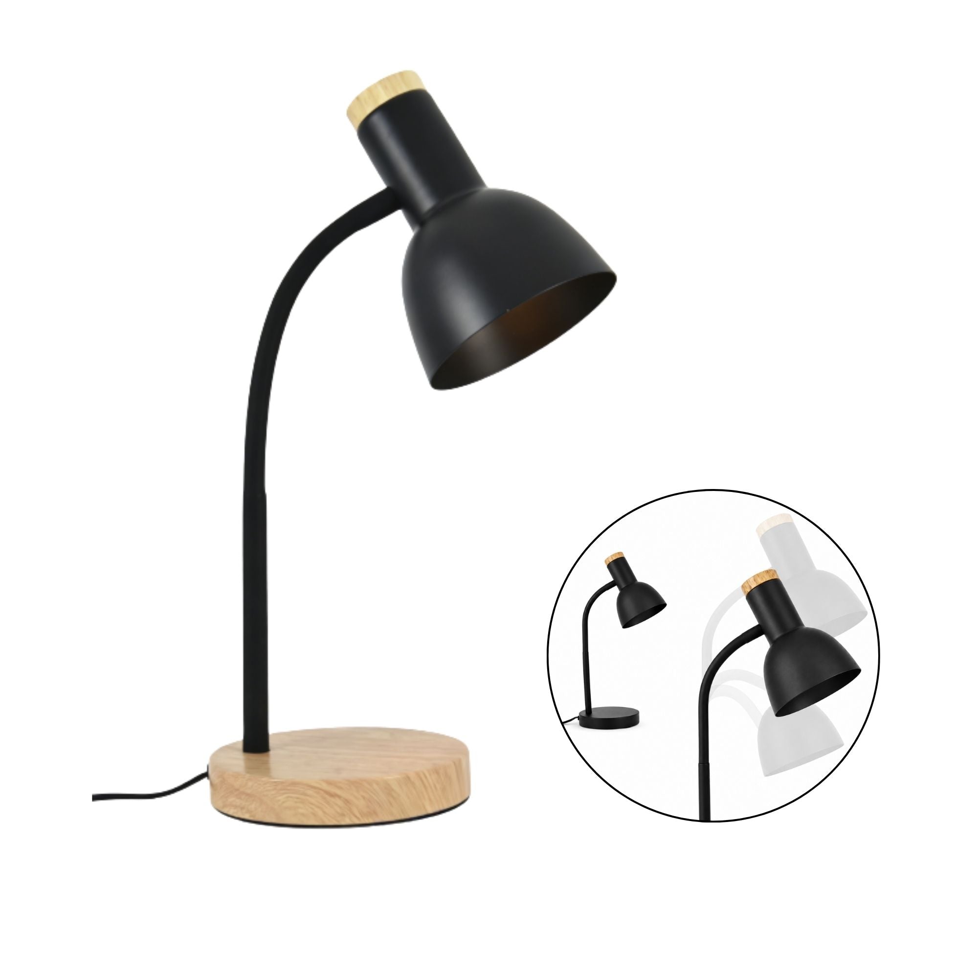Luminaria Decorativa De Mesa Ariel, Negro