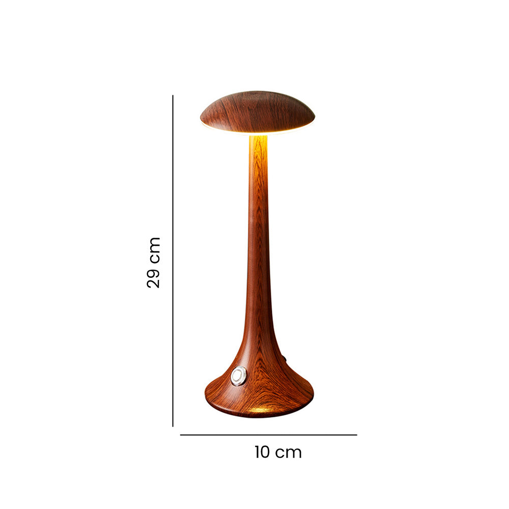 Lámpara Led De Mesa Prisma, Café