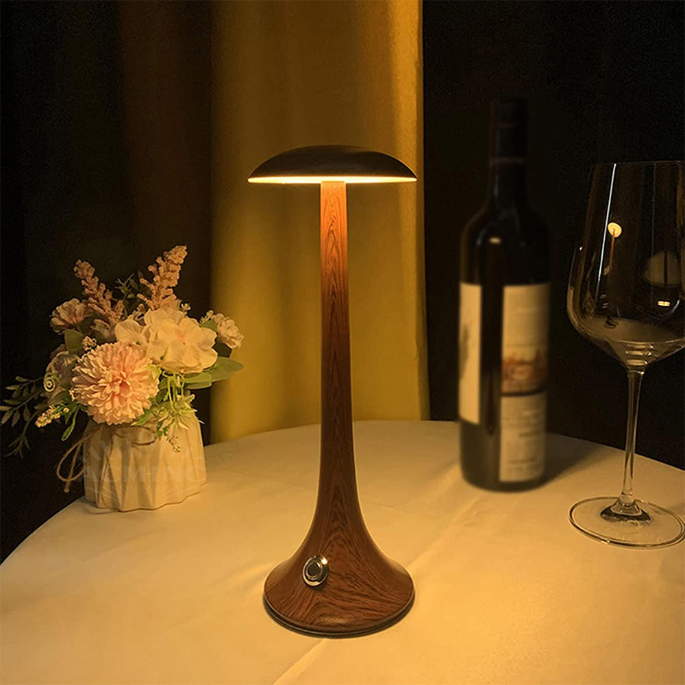 Lámpara Led De Mesa Prisma, Café