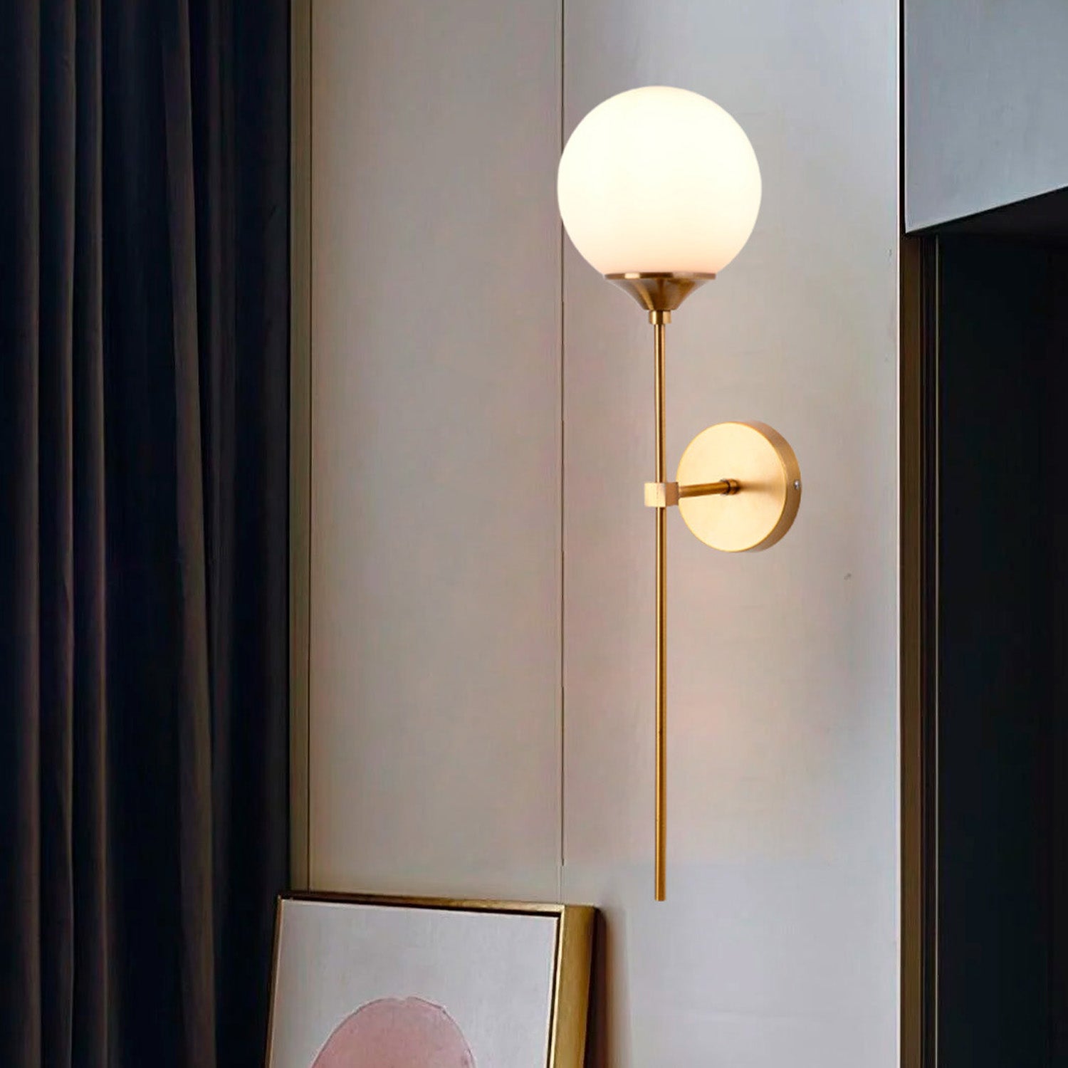 Luminaria Decorativa De Pared Jacoba Milk, Blanco