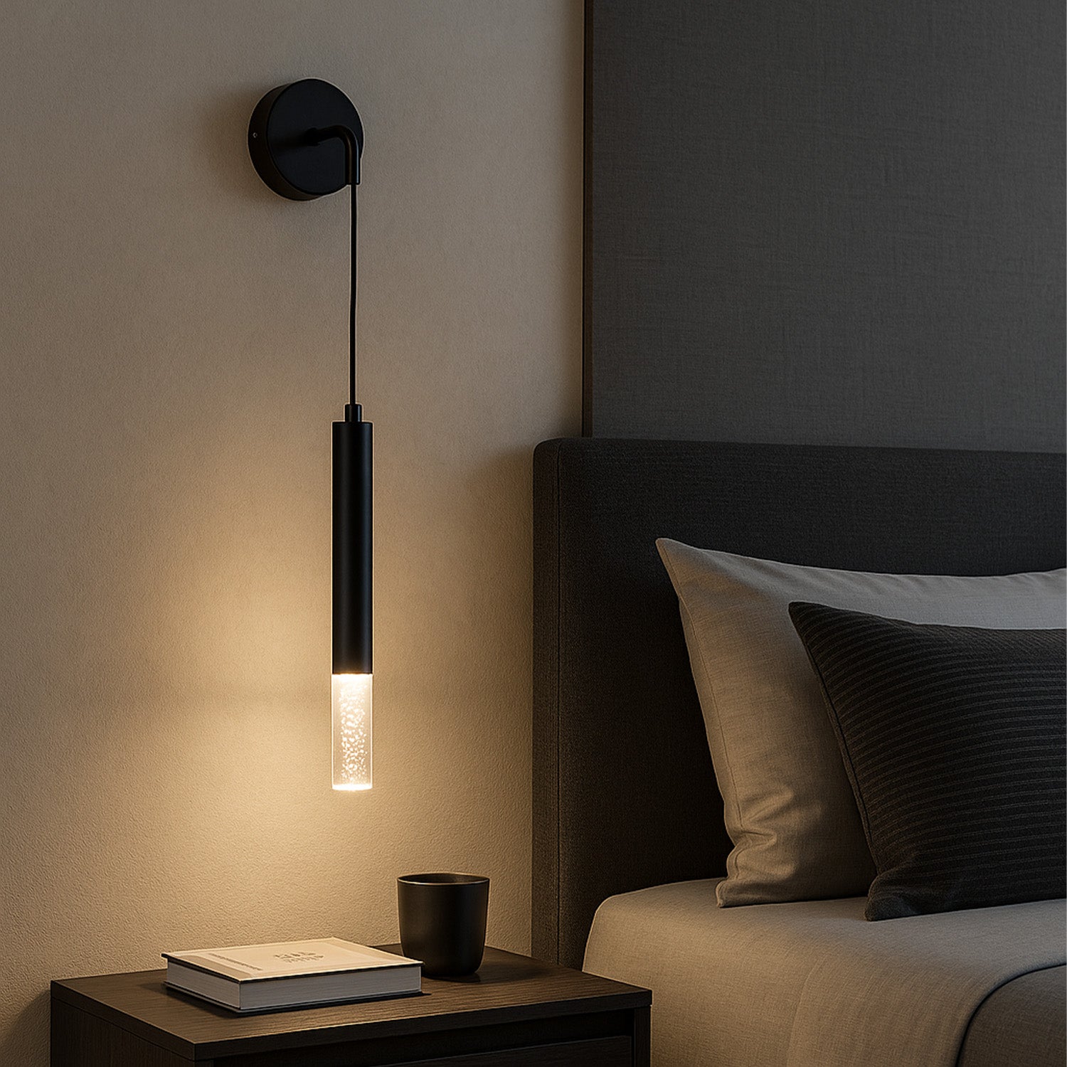Lámpara de Pared LED Orión, Negro