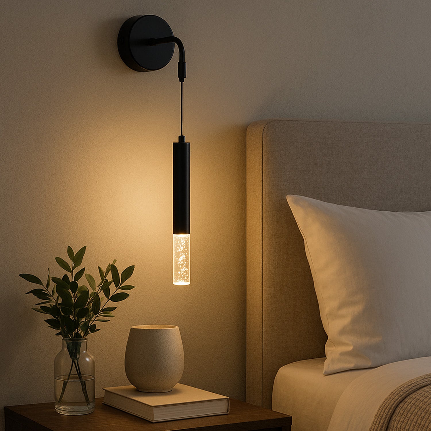 Lámpara de Pared LED Orión, Negro