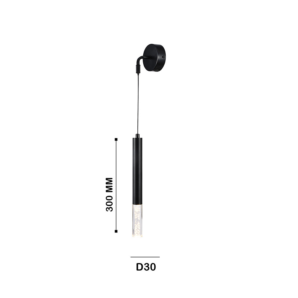 Lámpara de Pared LED Orión, Negro