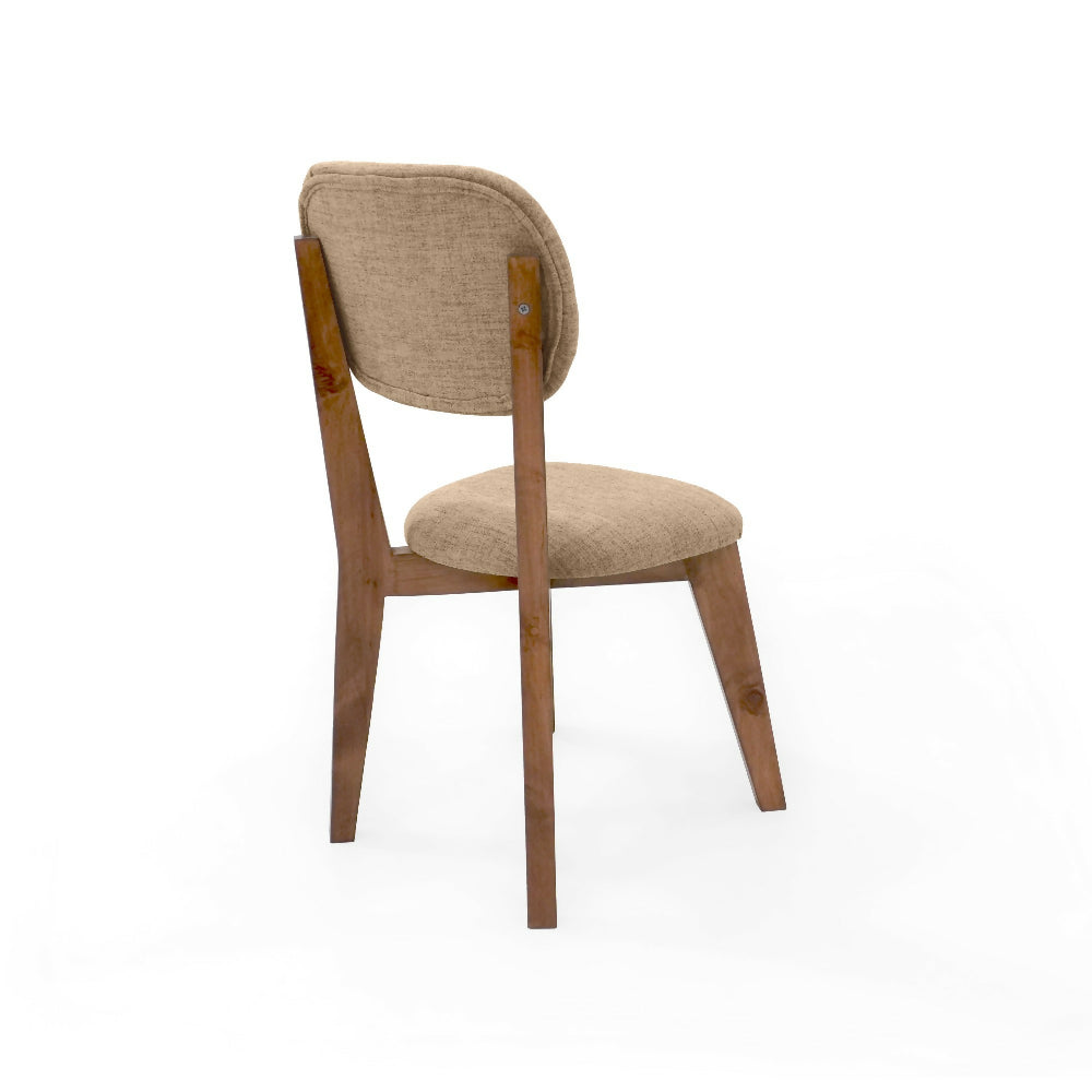Silla de Comedor Adela 50x51.5x93 Tela Beige