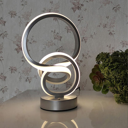 Lampara De Mesa Led Vulcano, Cromo