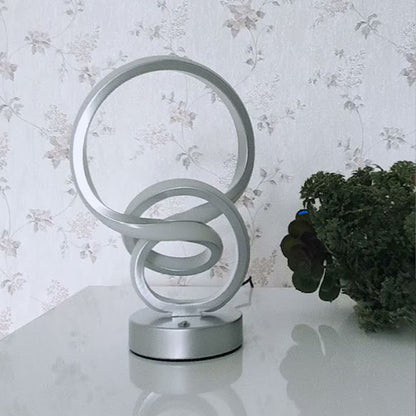 Lampara De Mesa Led Vulcano, Cromo