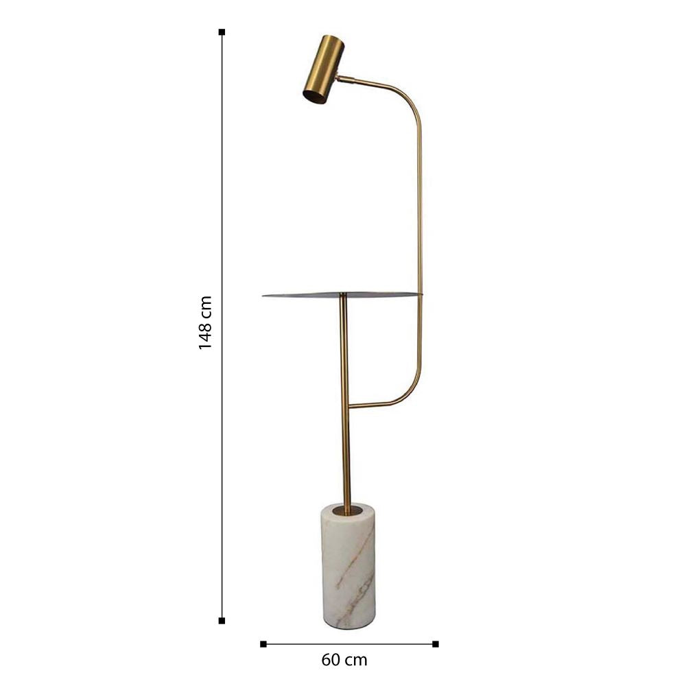 Lámpara de Piso Isa, Bronce