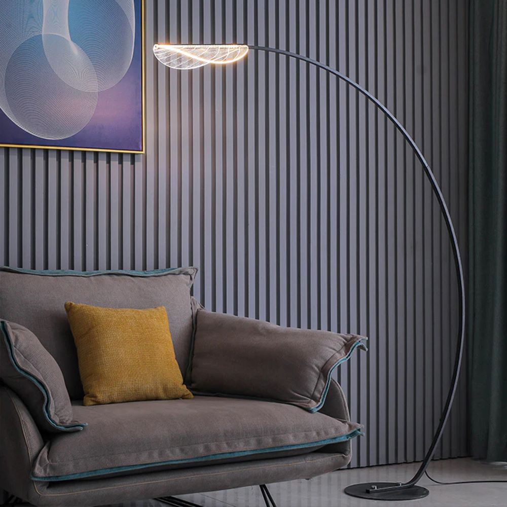 Lámpara De Piso Led Thani, Negro