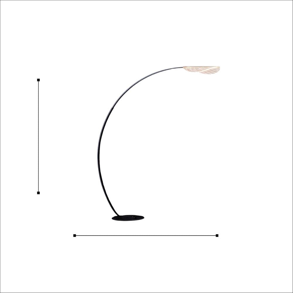 Lámpara De Piso Led Thani, Negro
