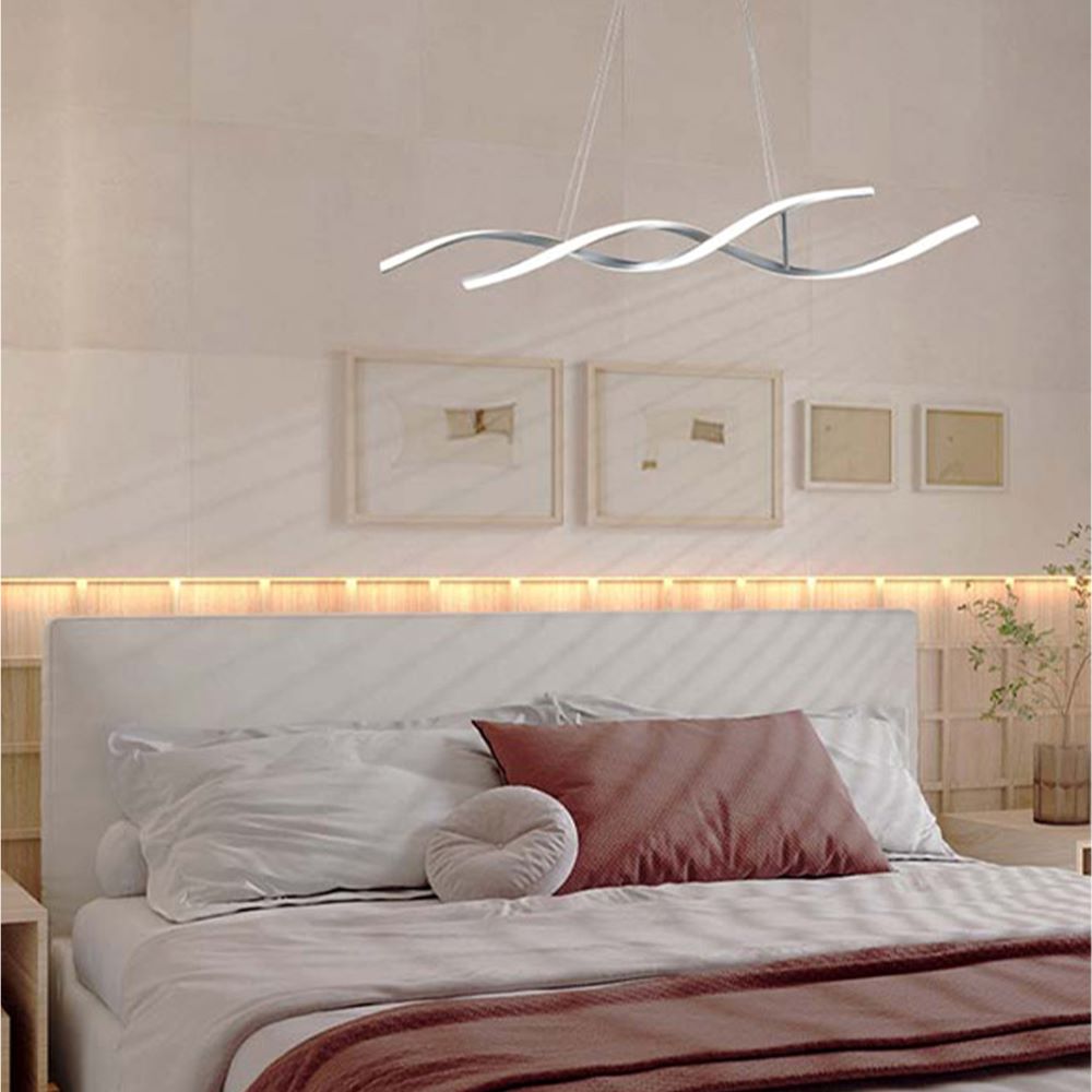 Lámpara LED Colgante Persefone, Cromo