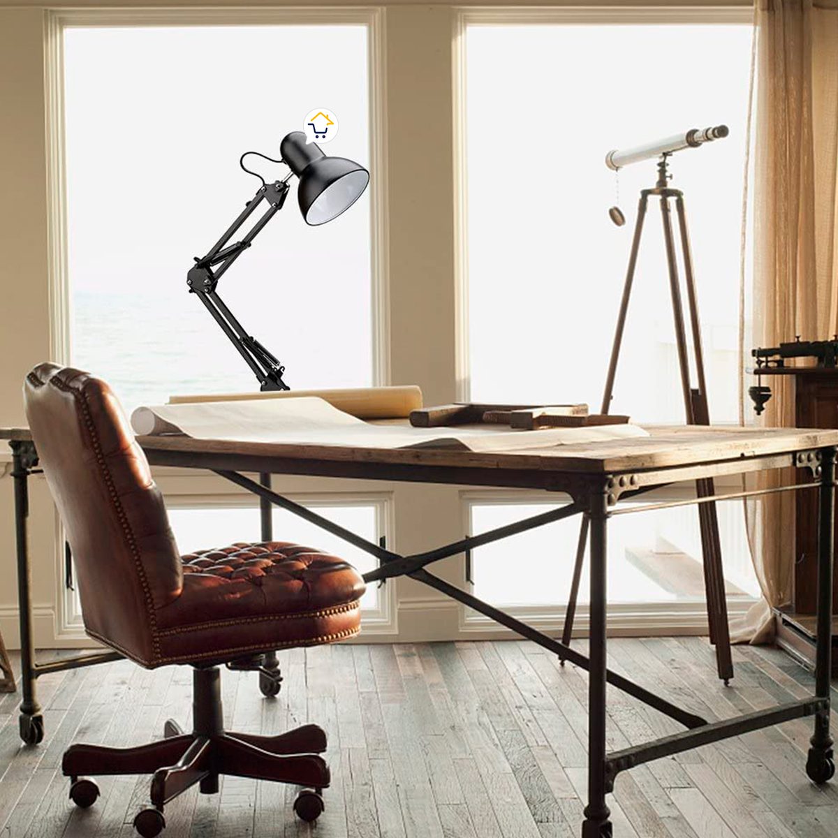 Lámpara Led Mesa Escritorio Brazo Flexible Vintage MT811