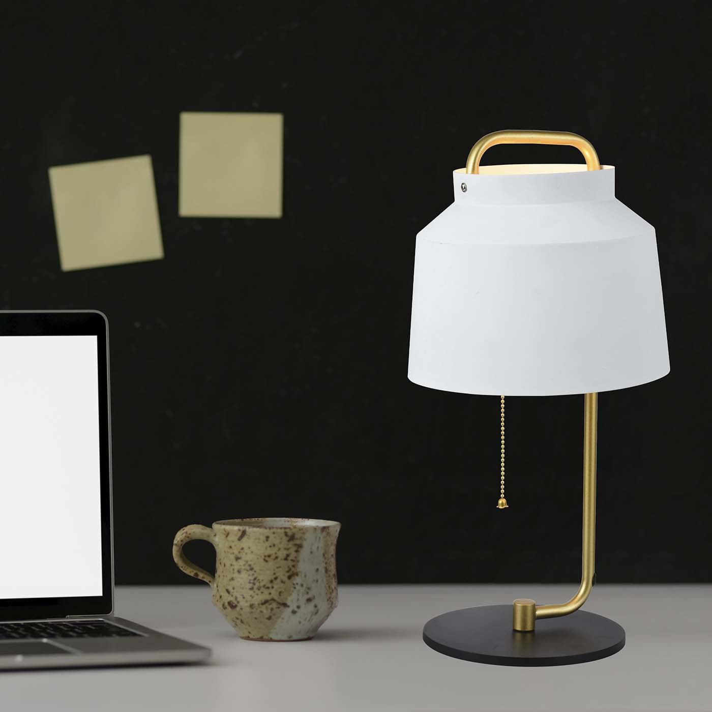Lámpara de Mesa Marie, Blanco - VIRTUAL MUEBLES