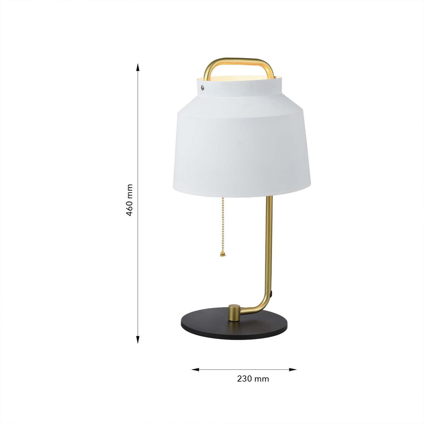 Lámpara de Mesa Marie, Blanco - VIRTUAL MUEBLES