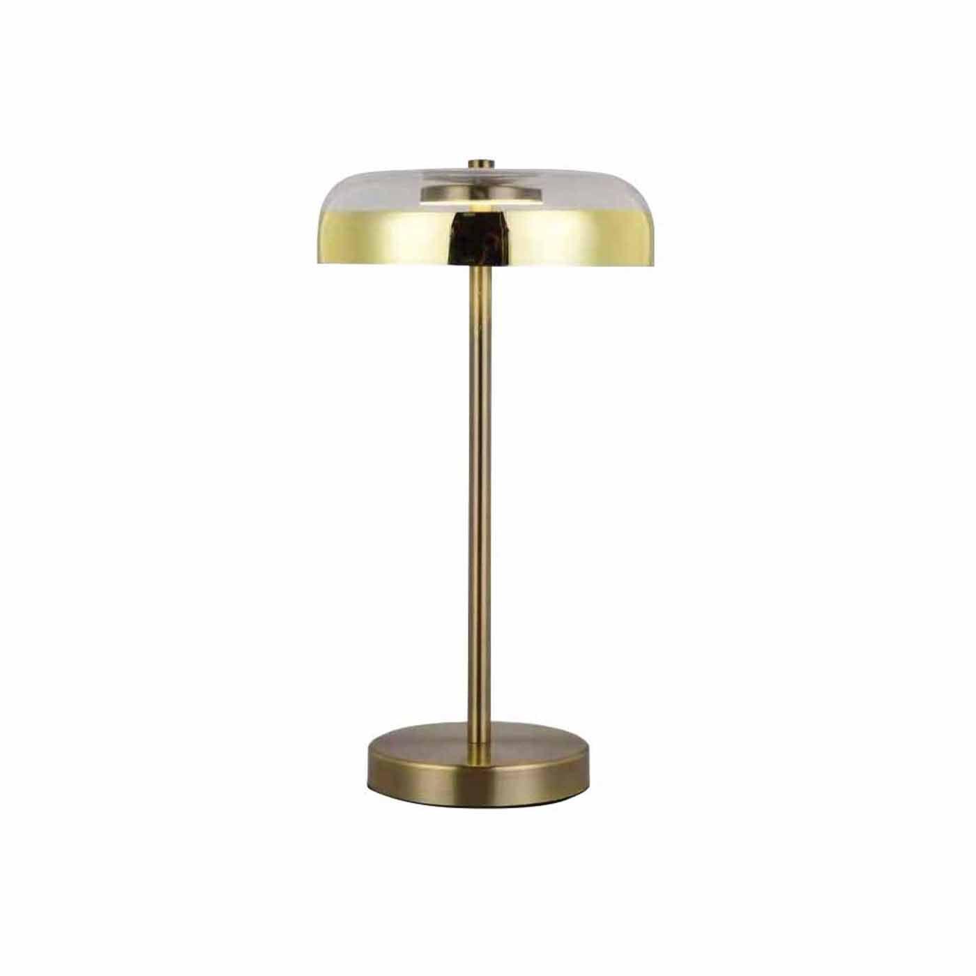 Lámpara de Mesa Scarlett, Dorado - VIRTUAL MUEBLES