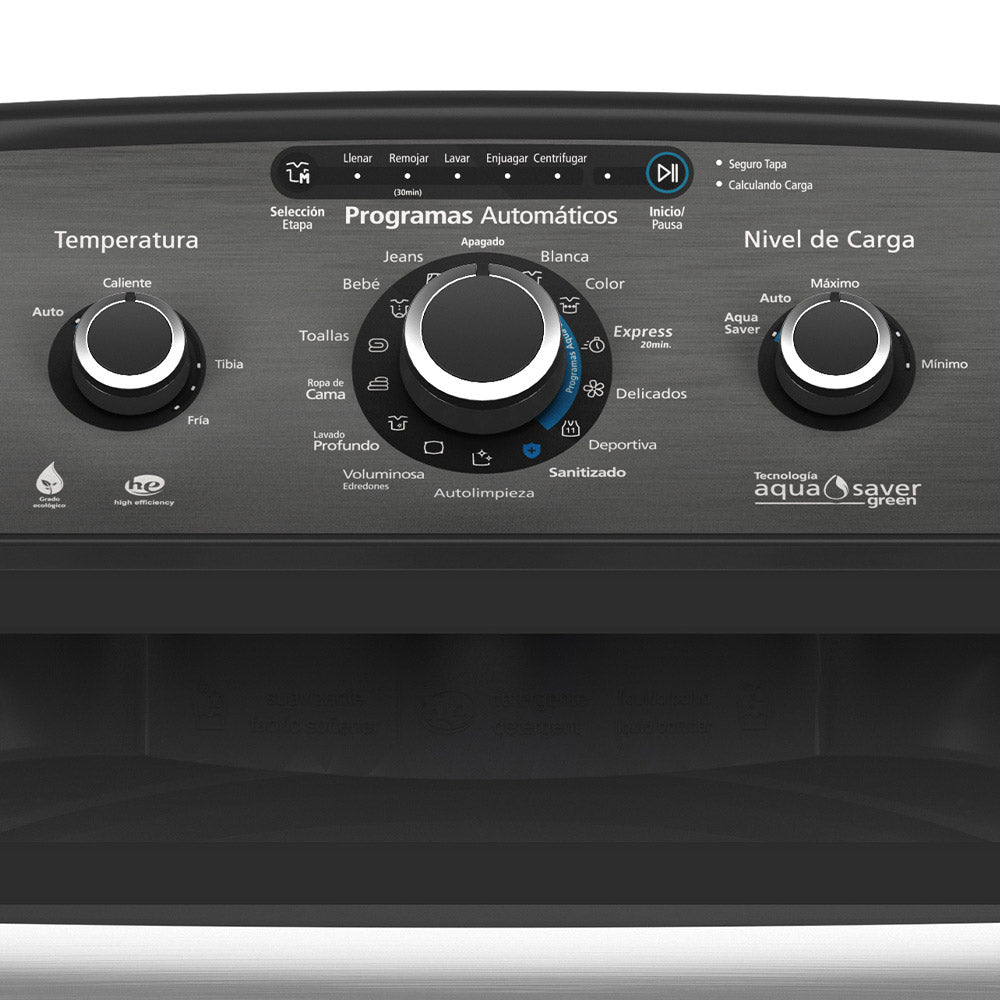 Lavadora Automática Infusor 20 Kg Diamond Gray