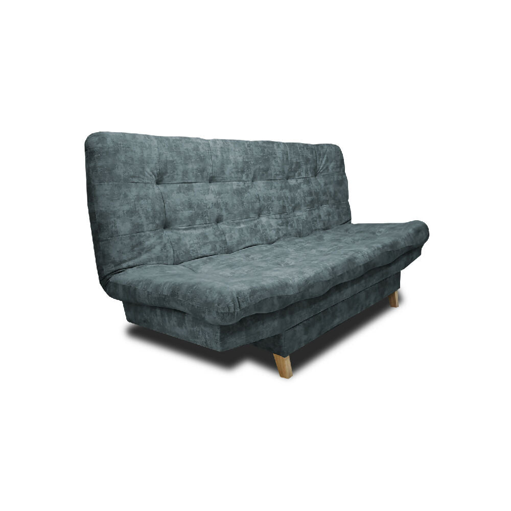 Sofá Cama Kuster Clic Clac 3 Posiciones Tela Amigable Con Mascotas 185X90X80 Acero