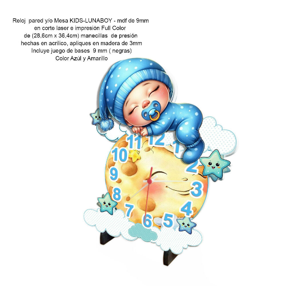 RELOJ BEBE NIÑO Ficha