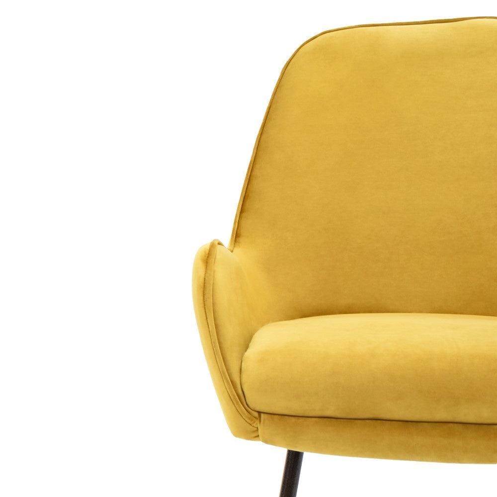 Poltrona Noruega Tela Mostaza