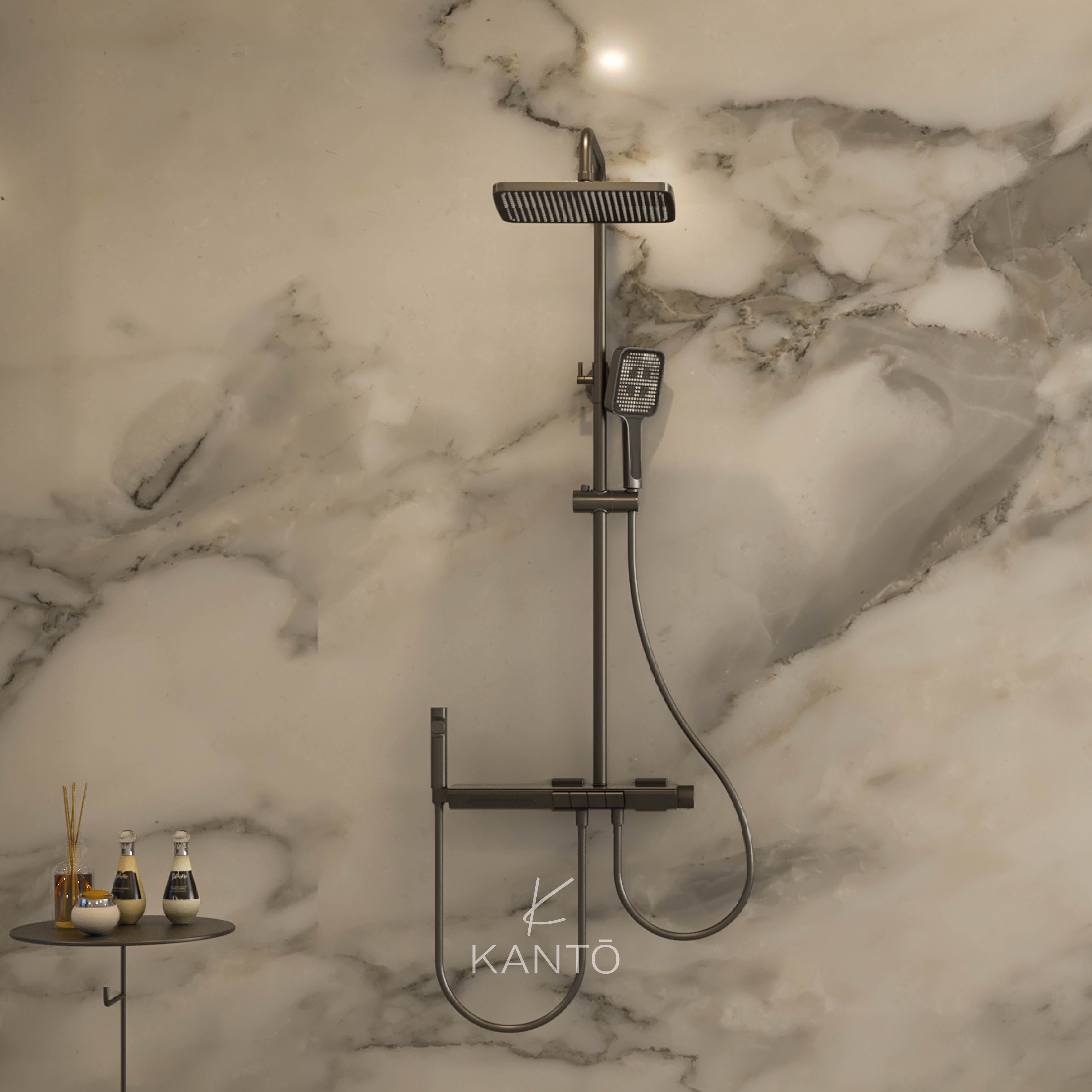 Columna de ducha LUXE gun grey