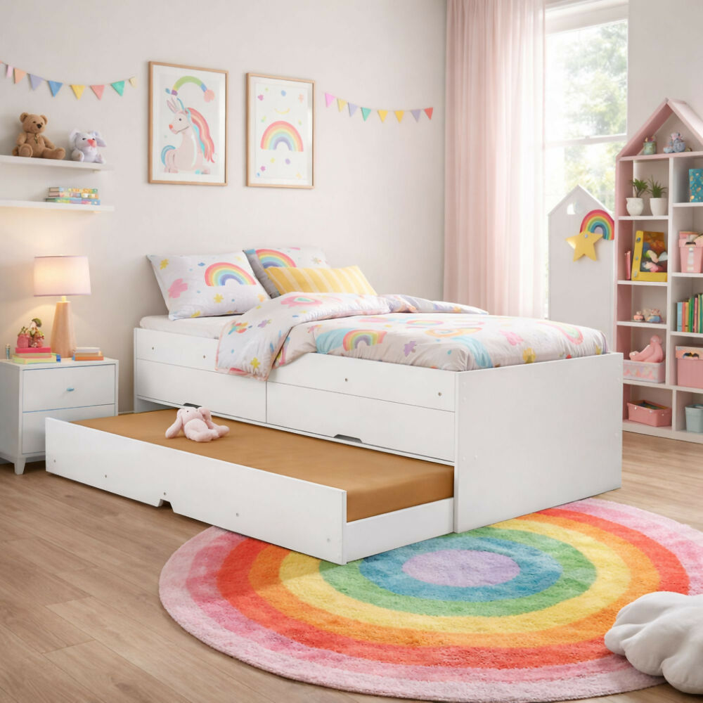Cama Sencilla Mar - Blanco