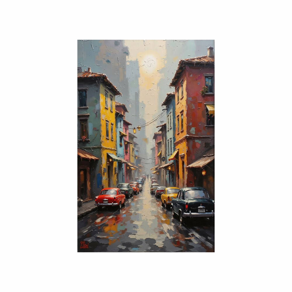Lienzo Cuadro la Calle de los Recuerdos 93x60cm