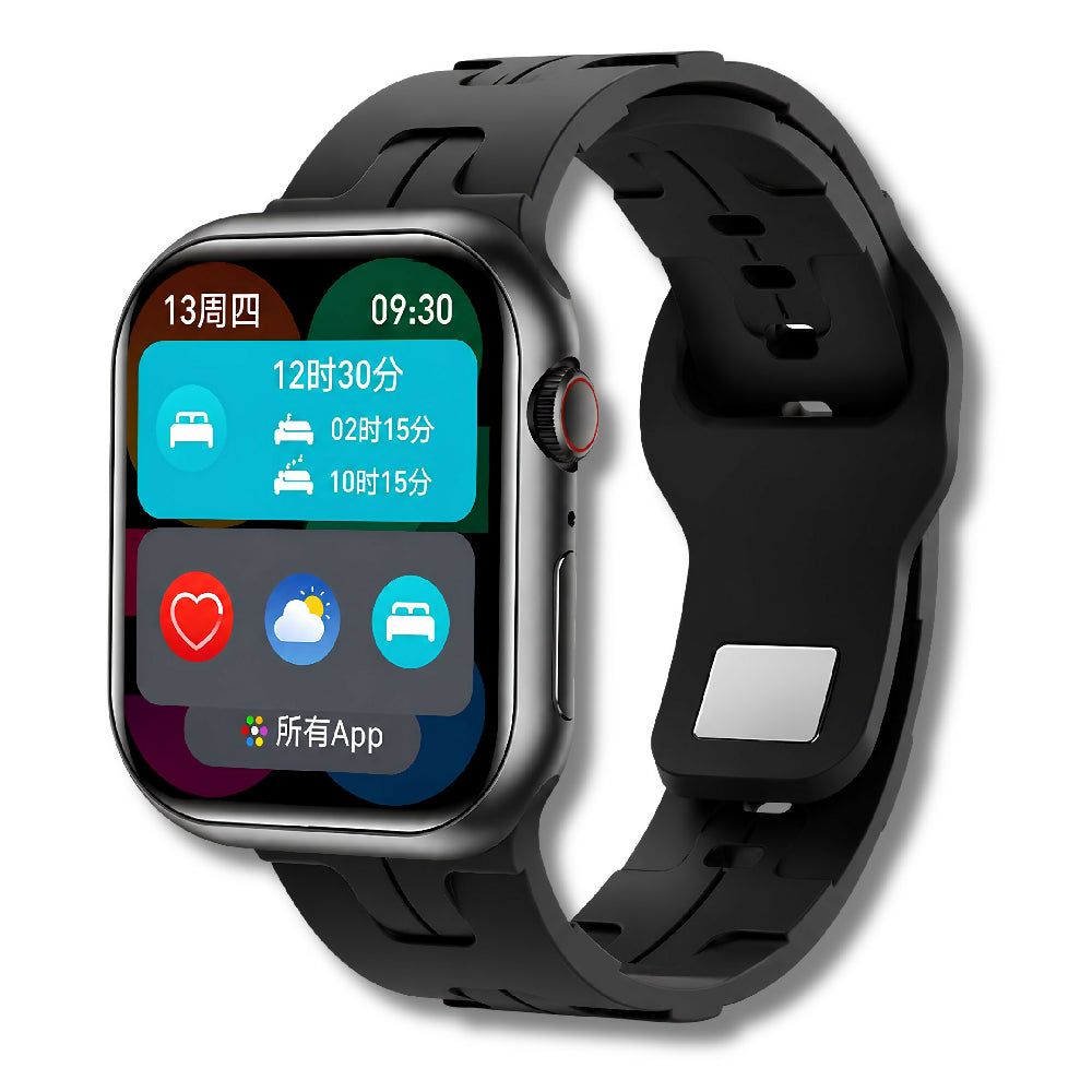 Smartwatch Wearfit HK9 Mini 41mm Pantalla AMOLED Llamadas Bluetooth Y ChatGPT Negro