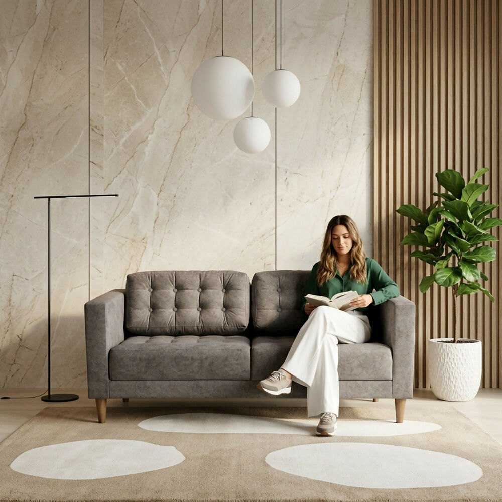 Sofá Donatello 183x85x81 Tela Taupe