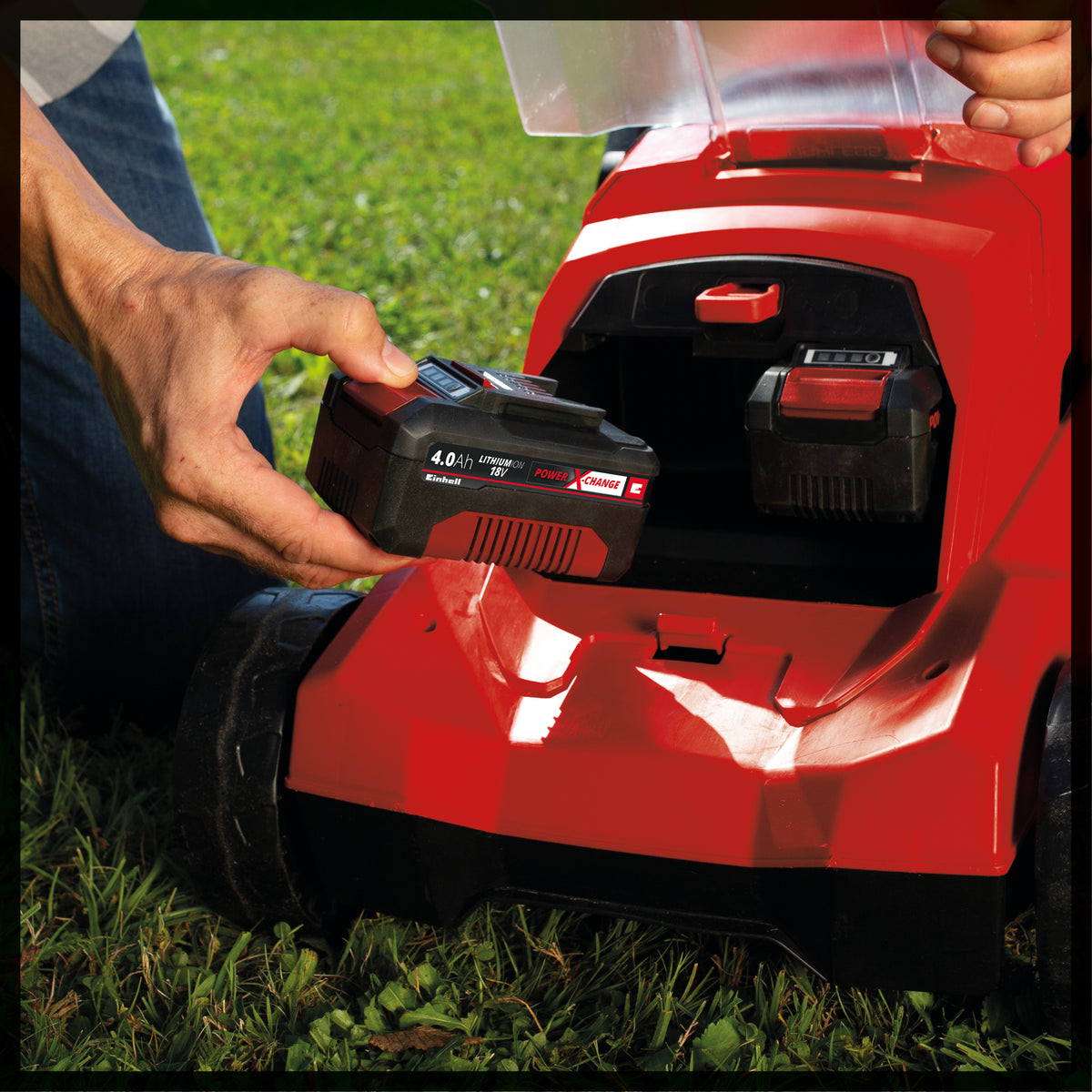 Cortacésped Inalámbrica Einhell GE-CM 18/32 Li+ 2 Baterías 4.0Ah + 2 Cargadores