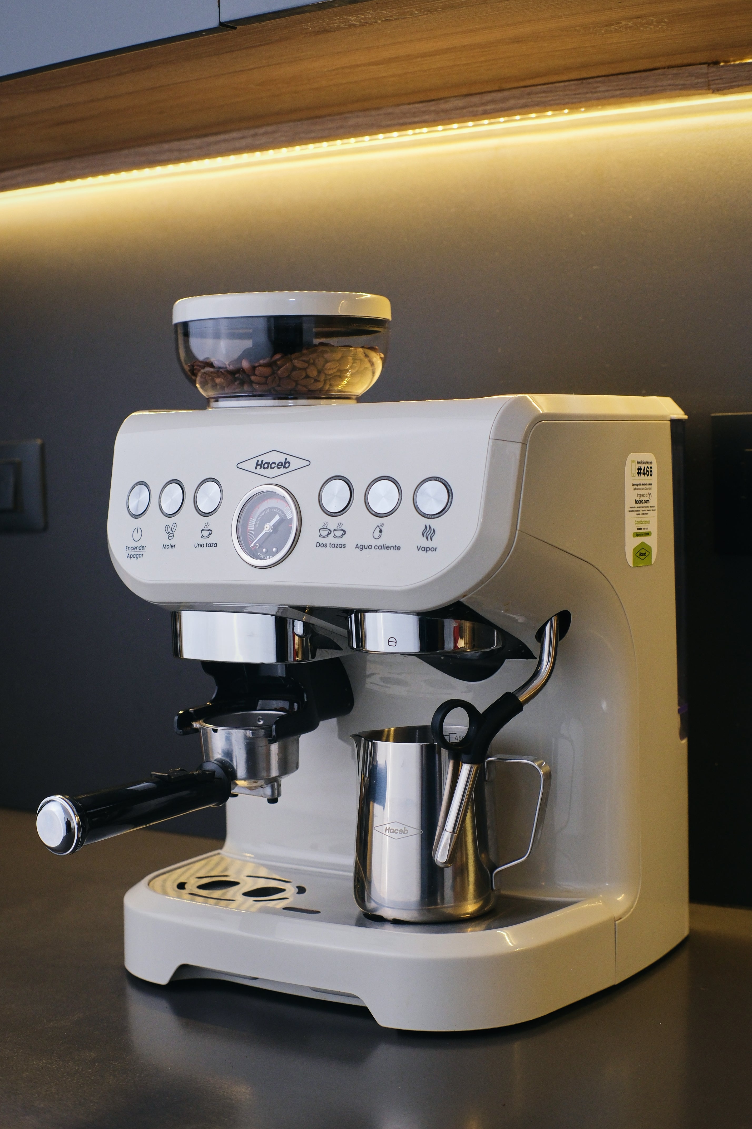 Máquina De Café Haceb Con Molino Integrado Lino
