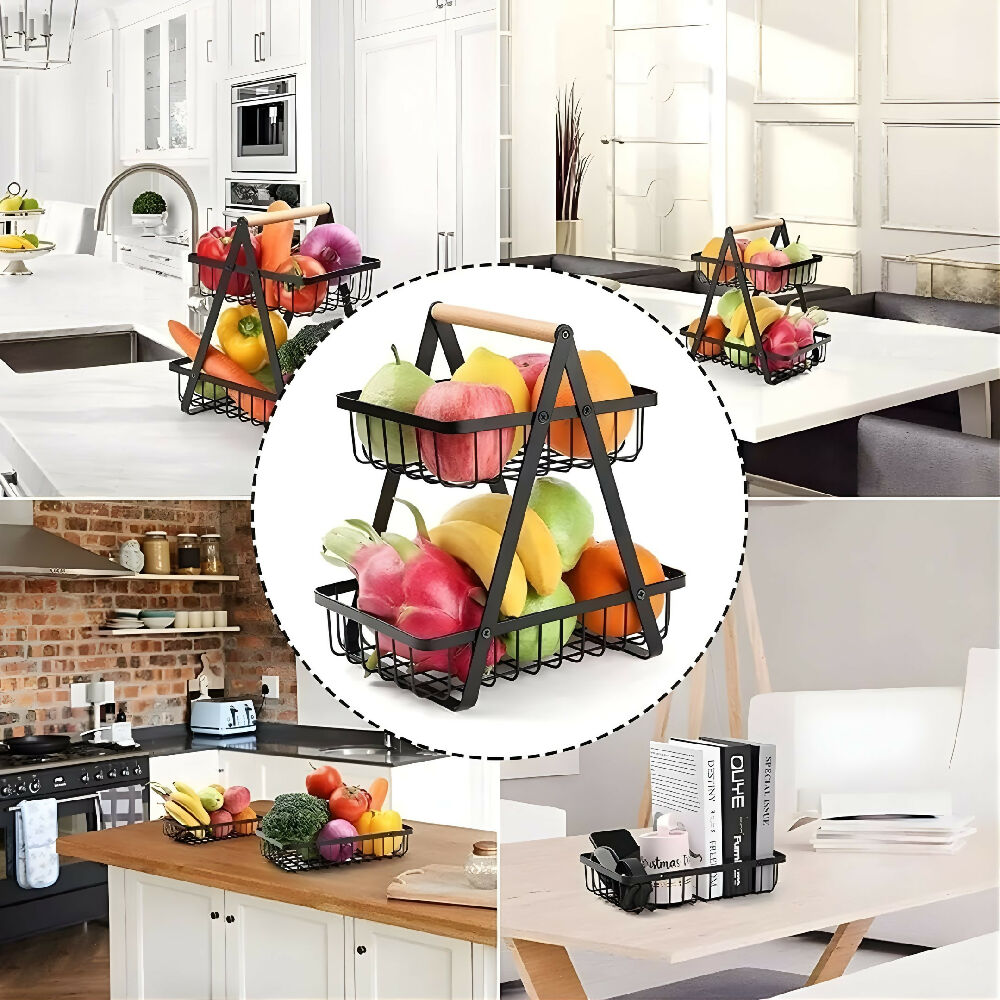 Organizador De Cocina 2 Bandejas Ahorrador De Espacio