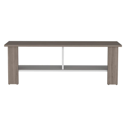 Mesa Para Tv Navi, Bardolino y Blanco Duqueza, Para Televisor Hasta 55 Pulgadas