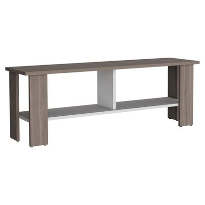Mesa Para Tv Navi, Bardolino y Blanco Duqueza, Para Televisor Hasta 55 Pulgadas