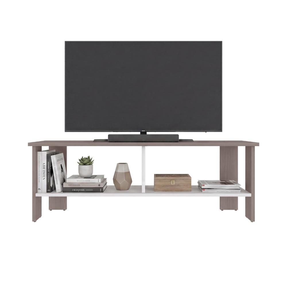 Mesa Para Tv Navi, Positano y Blanco Duqueza, Para Televisor Hasta 55 Pulgadas