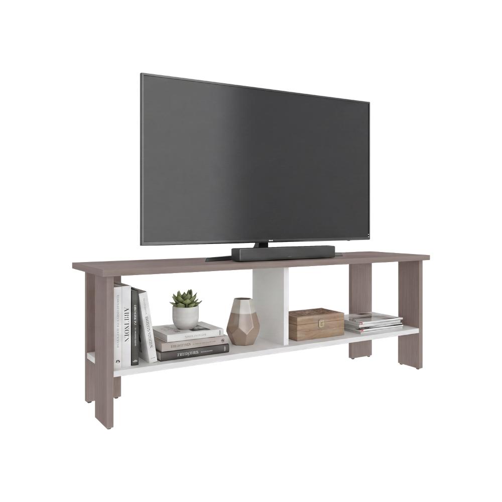 Mesa Para Tv Navi, Positano y Blanco Duqueza, Para Televisor Hasta 55 Pulgadas
