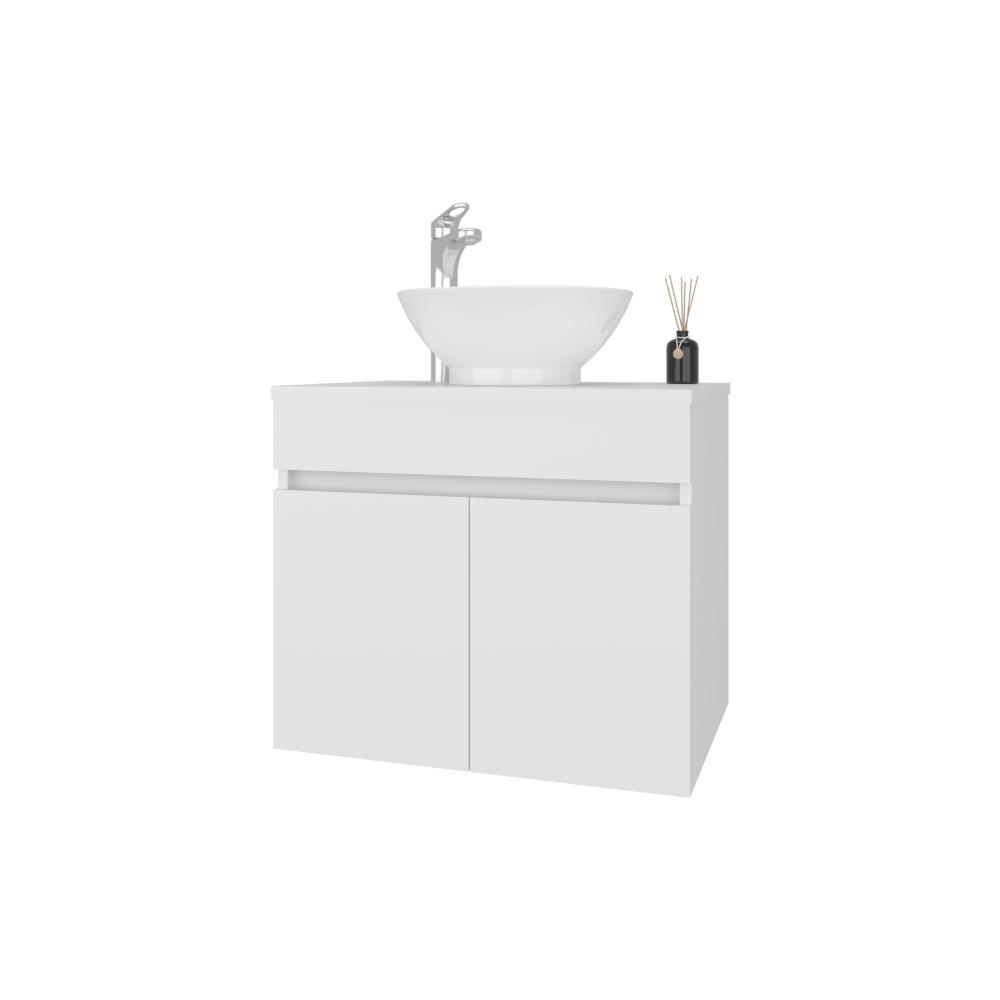 Mueble Baño Aereo Manchester, Blanco Duqueza, Con Amplio Espacio de Almacenamiento ZF