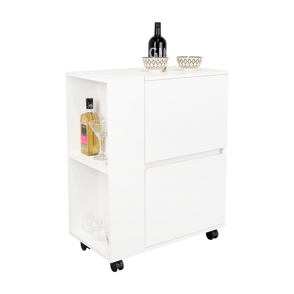 Bar Glasg, Blanco, Con tres puertas abatibles ZF