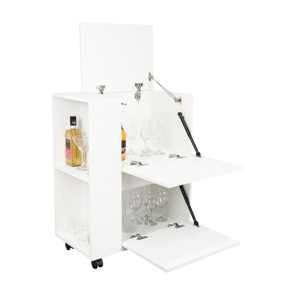 Bar Glasg, Blanco, Con tres puertas abatibles ZF
