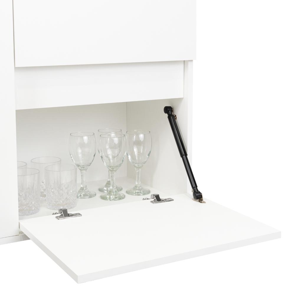 Bar Glasg, Blanco, Con tres puertas abatibles ZF
