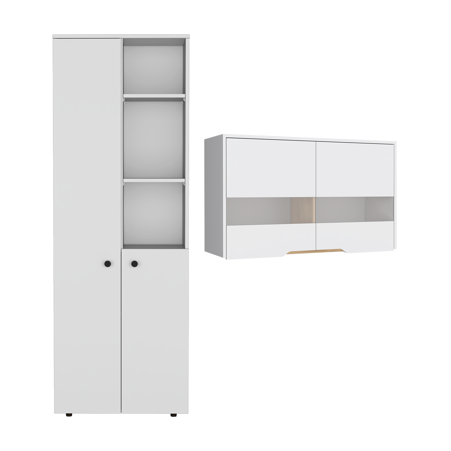 Combo Para Cocina Esencial, Incluye Gabinete Superior y Alacena